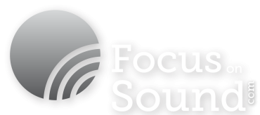 Focus on Sound Logo White