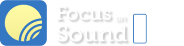 Focus on Sound PRO logo white