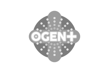 OGenPlus logo in grayscale