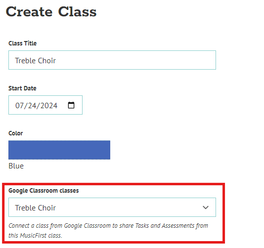 sharing to Google Classroom