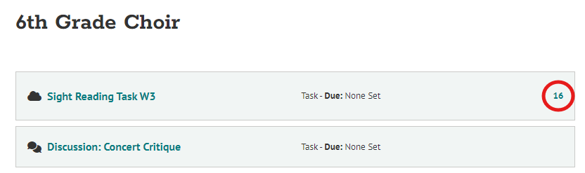 view rubric class overview