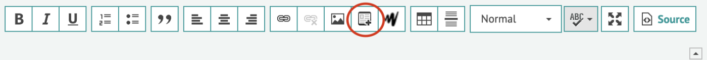 WYSIWYG editor