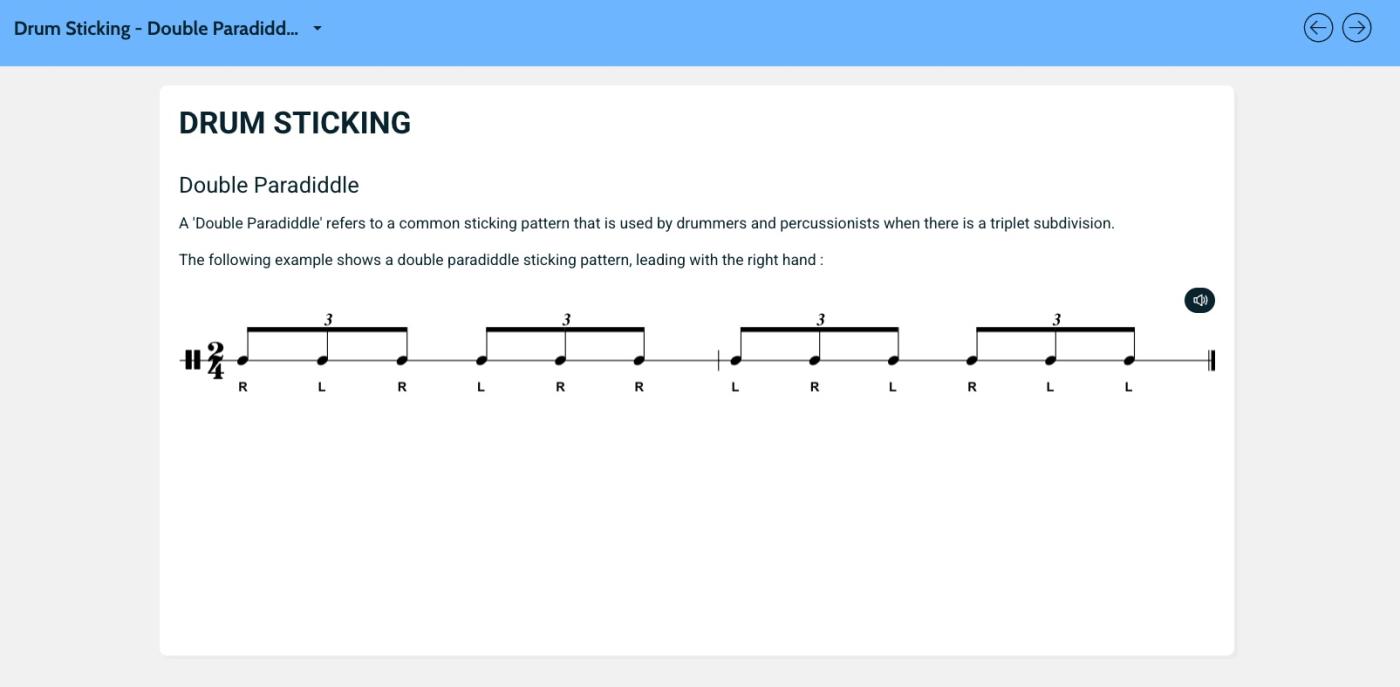 Drum Sticking Lesson