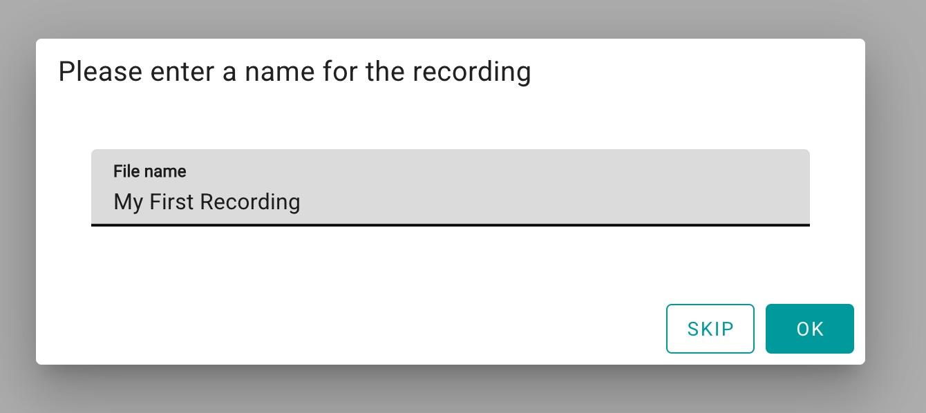 Name recording